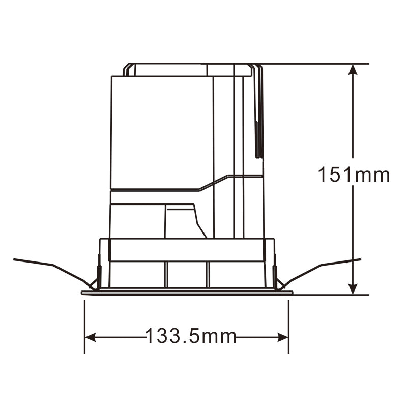 Las Vegas 125mm Architectural Recessed Downlight by CDN