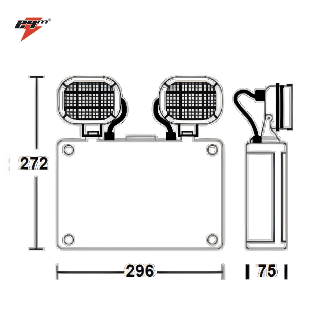 Twin Head Flood Emergency, Li-ion Battery