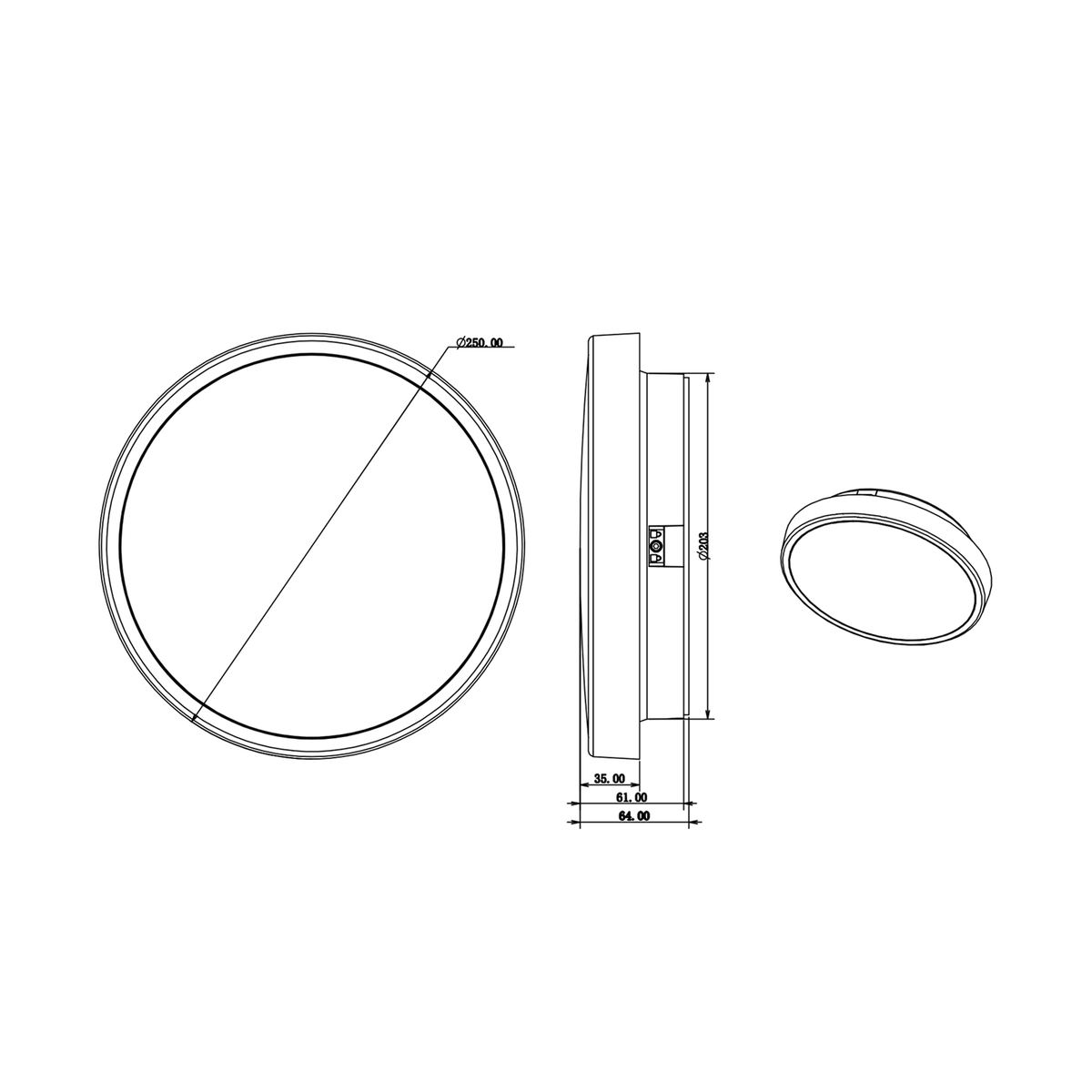 elekzon Ceiling Oyster Light Brighton