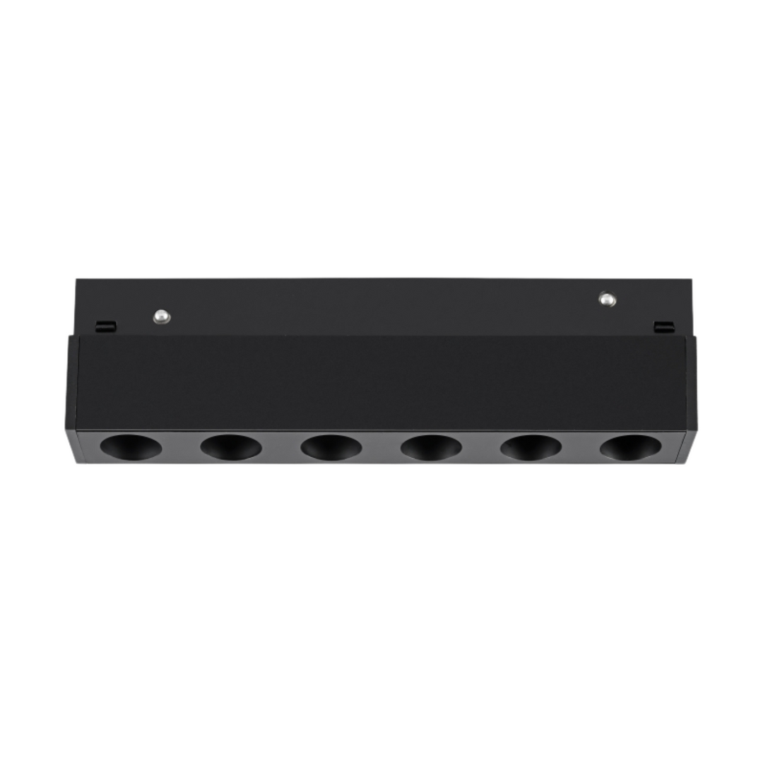 All LED track modules in the same circuit can be controlled together for On & off/Triac dimming, 0/1-10Vdimming. Each LED module can be controlled individually for DALI dimming.