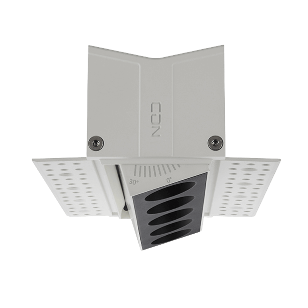 It is the adjustable version of the trimless linear downlight, it can be adjusted to about 25 degree horizontally, which can highlight the areas as per your requirement.