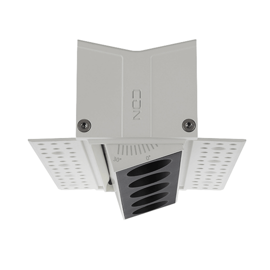 It is the adjustable version of the trimless linear downlight, it can be adjusted to about 25 degree horizontally, which can highlight the areas as per your requirement.