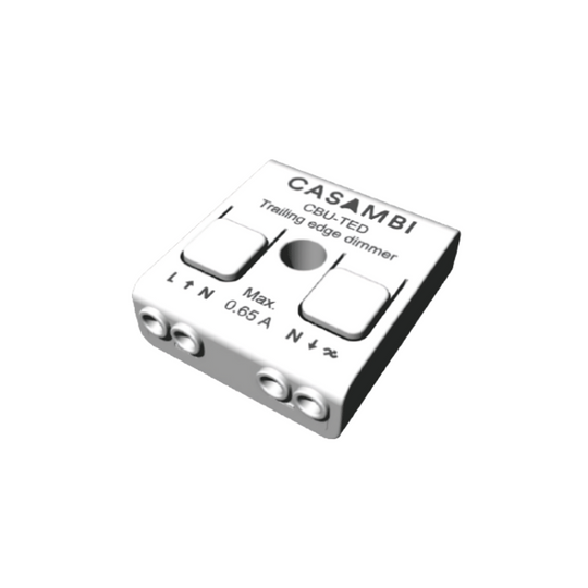 It can be installed behind a traditional wall switch, inside a luminaire or into a ceiling outlet box. Maximum allowable ambient temperature must be observed.
