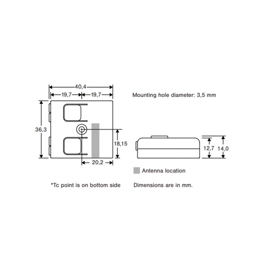 Casambi enabled bluetooth controllable dimmer dimension.