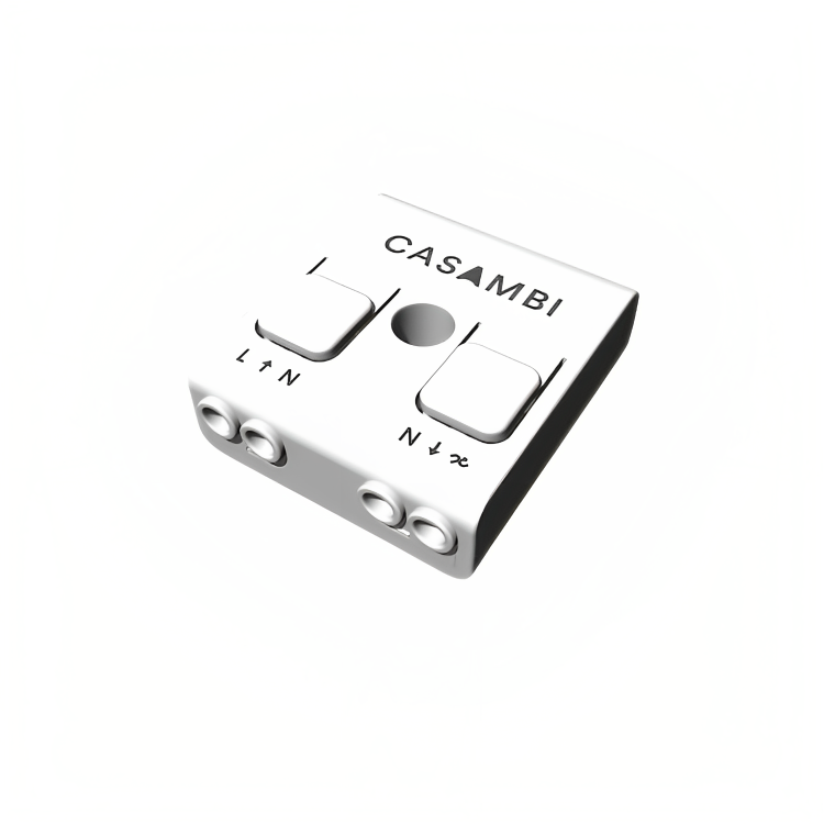 CBU-TED is a Bluetooth controllable, Casambi enabled trailing-edge dimmer for operation of incandescent lamps, dimmable LED lamps and dimmable LED control gear.