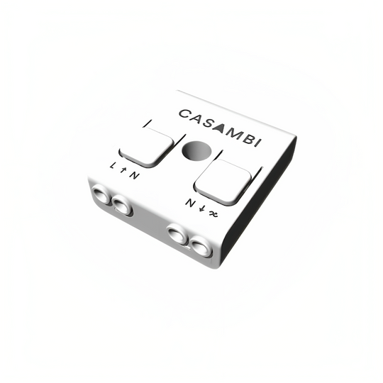 CBU-TED is a Bluetooth controllable, Casambi enabled trailing-edge dimmer for operation of incandescent lamps, dimmable LED lamps and dimmable LED control gear.
