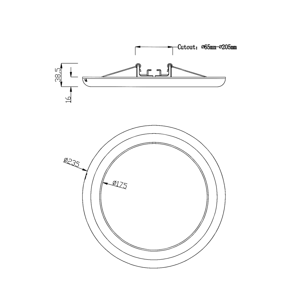 DAINTREE LED-Dimmable-Downlight-Tri-color-Selection-Recessed/Surface Mounted-Elekzon