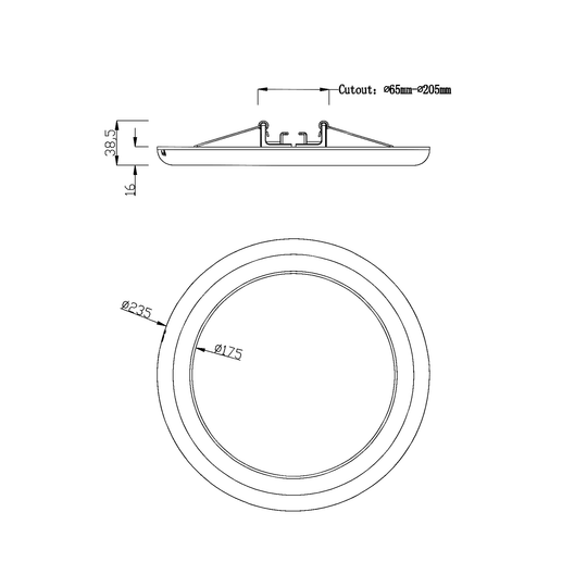 DAINTREE LED-Dimmable-Downlight-Tri-color-Selection-Recessed/Surface Mounted-Elekzon