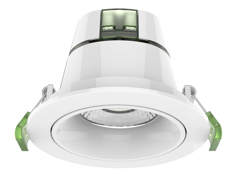 Daintree 809 - Front View - Recessed Downlight - Tricolour - 9W - IP44- Dimmable - 90mm Downlight