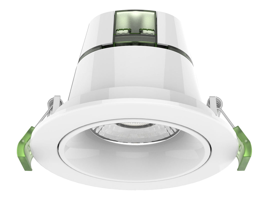 Daintree 809 - Front View - Recessed Downlight - Tricolour - 9W - IP44- Dimmable - 90mm Downlight
