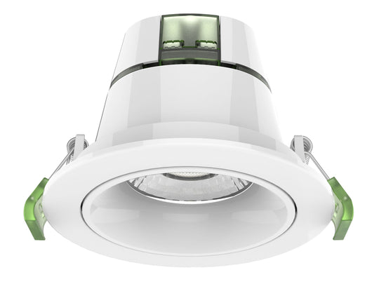 Daintree 809 - Front View - Recessed Downlight - Tricolour - 9W - IP44- Dimmable - 90mm Downlight