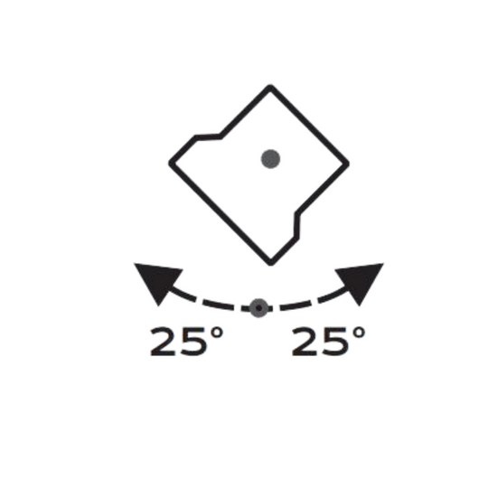 Daintree 111 - 10W-IP44-LED Downlight - Dimmable-CCT-Tricolour-Changeable - 90mm Cutout-Elekzon-Tilt