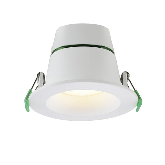 Daintree 809 with Light On - Recessed Downlight - Tricolour - 9W - IP44- Dimmable - 90mm Downlight