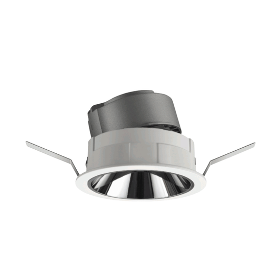 The ceiling light is deep recessed design, with various reflectors options, and a narrow beam angle, the light output would be soft and it is gentle for eyes.