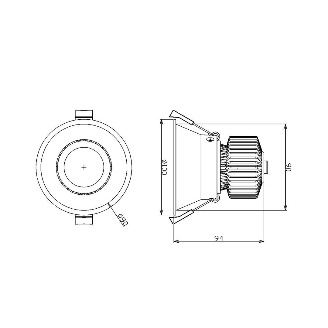 The Fitzroy is a premium deep recessed downlight for architectural lighting in residential or commercial settings