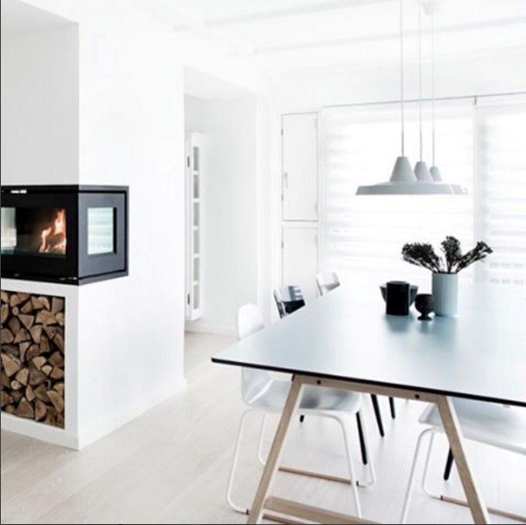 white suspended pendants