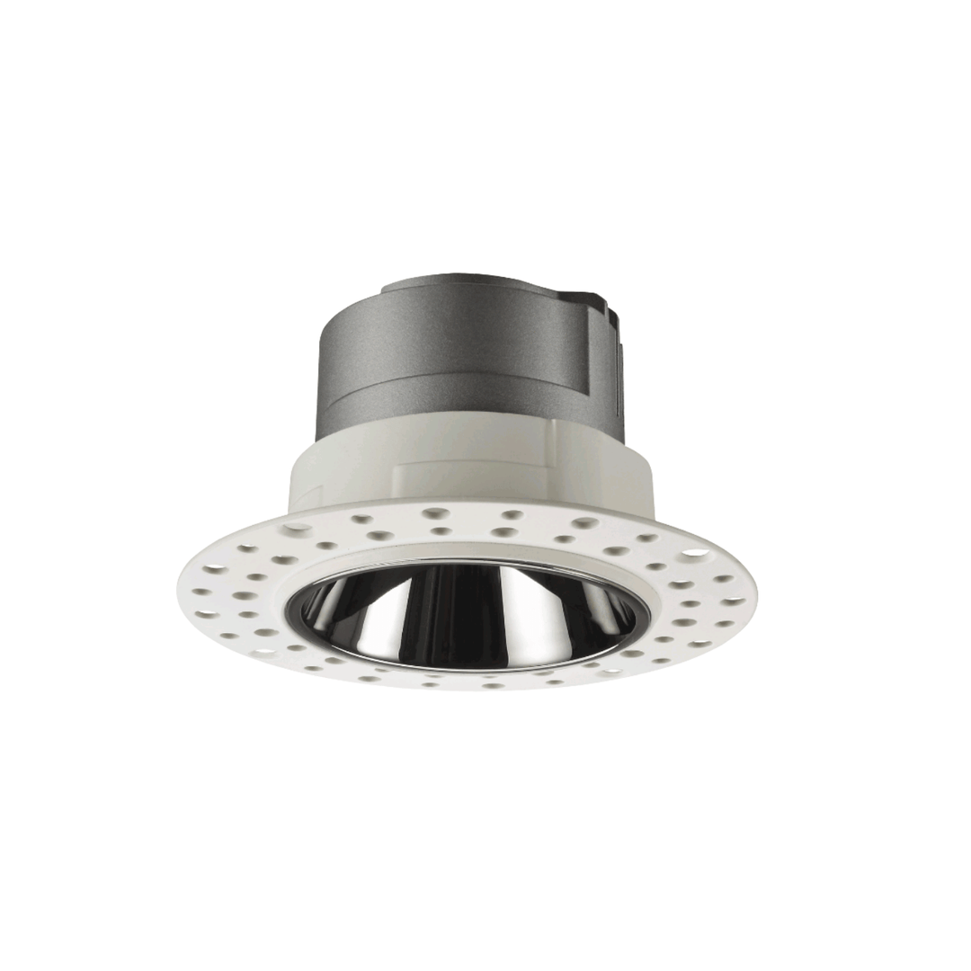 After installing the ceiling light, the trim of the light is not visible, we can see the lighting from the ceiling, which looks more simple and clean