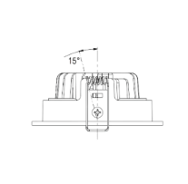 Tiltable downlight, adjustable angle for wall washer - Accent Lighting - Sloped Ceiling Lighting