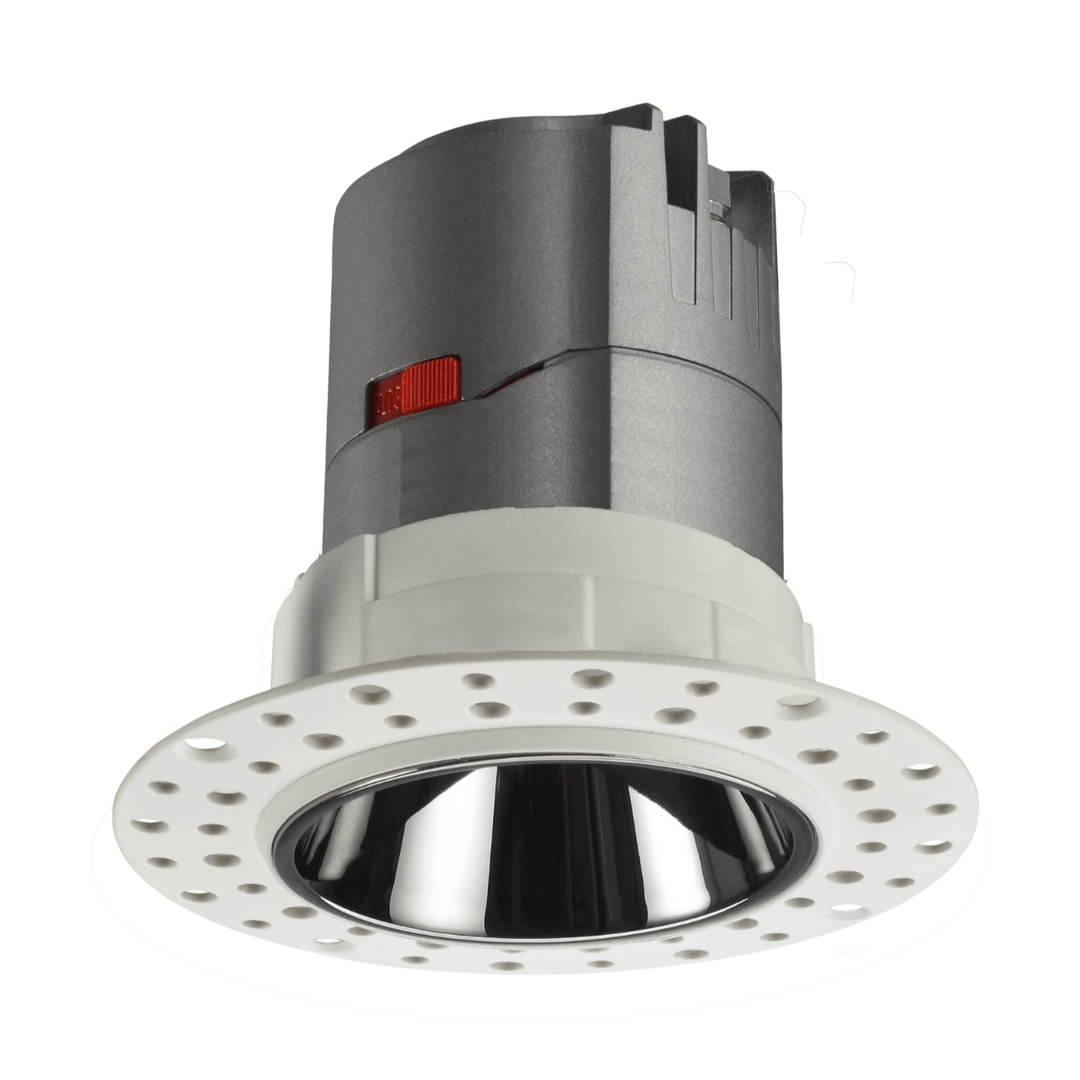 The ceiling light has trimless options. When the downlight has been installed, the trim is not visible, which the ceiling may look simple and tidy.