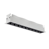 the 20w linear downlight composed with 10pcs 2w light spots, which has white aluminium trim