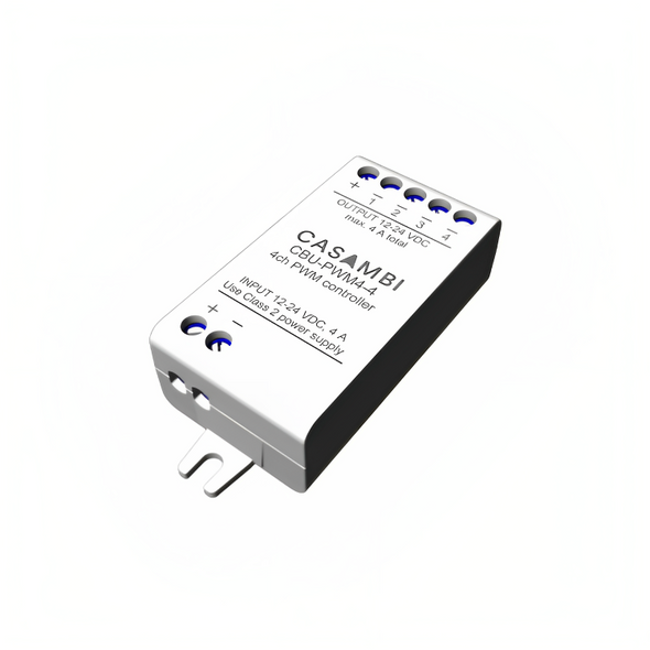 Casambi enabled bluetooth controllable PWM dimmer for led strips 12-24D.