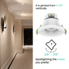  Daintree 111 - 10W-IP44-LED Downlight - Dimmable-CCT-Tricolour-Changeable - 90mm Cutout-Elekzon