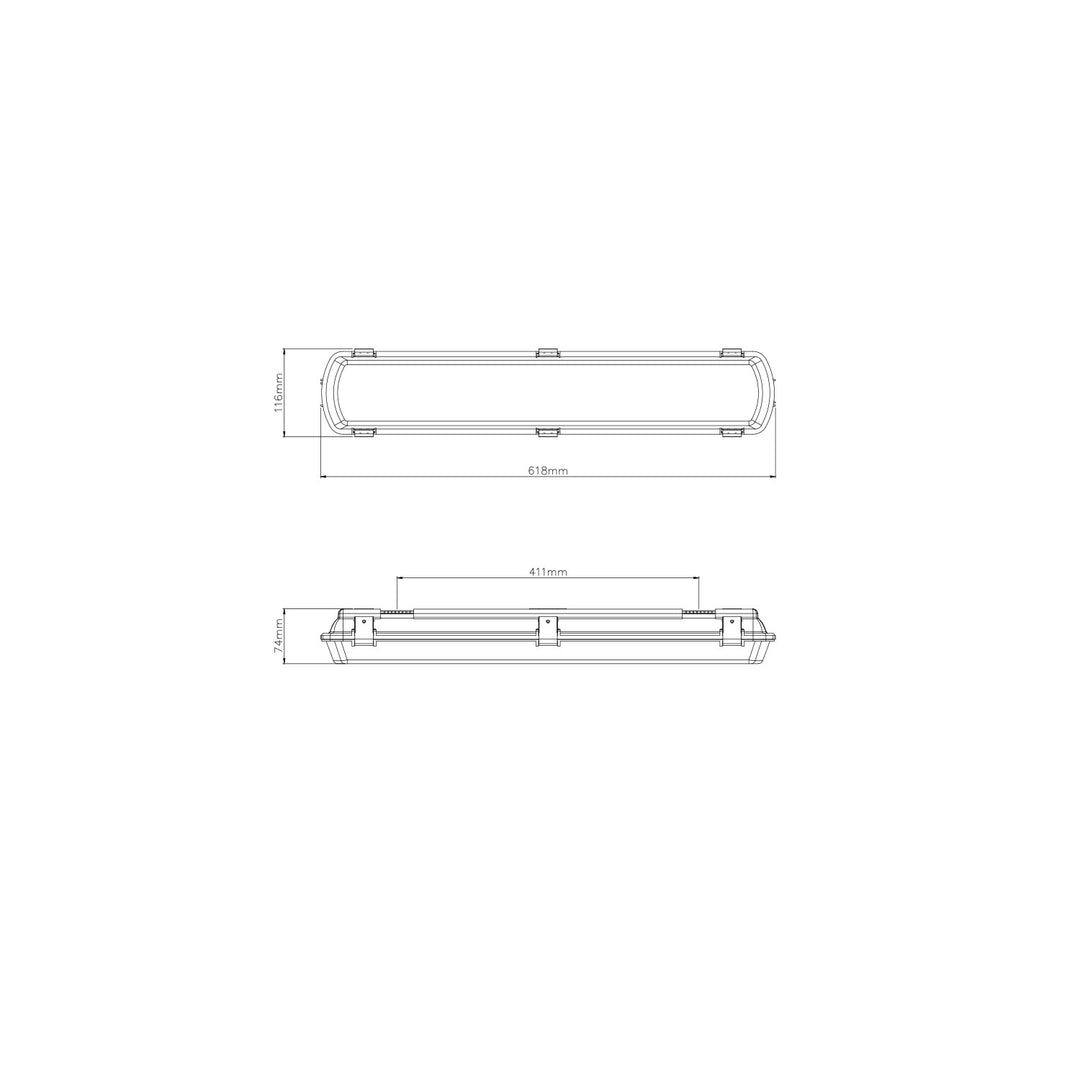 Elekzon-Bondi 303-60 Batton Light-Diagram