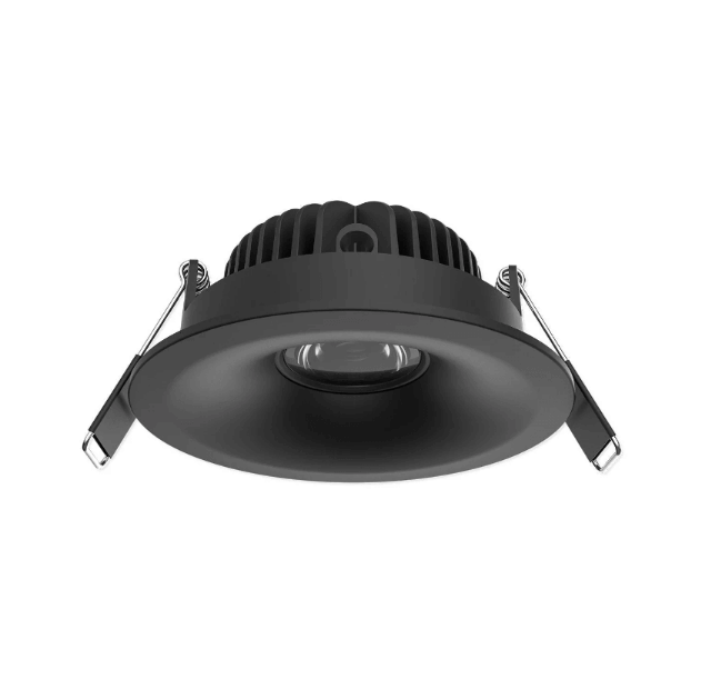 Yarra Premium Downlight - Black Gimbal Downlight - IP54 - Dimmable - 3000K - Curved Trim