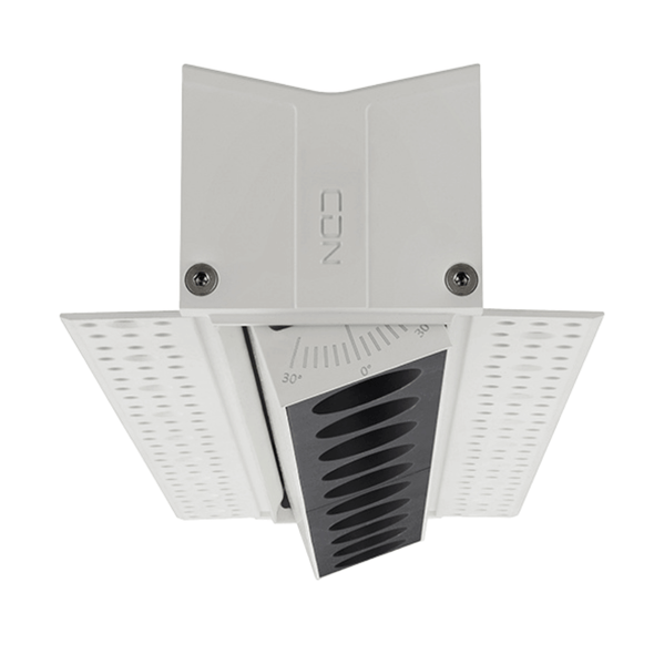 The adjustable version of linear downlight could be tilted from 0-25 degree horizontally, which can highlight the areas you want. There is degree marks in the light fitting to show the range it has been tilted.