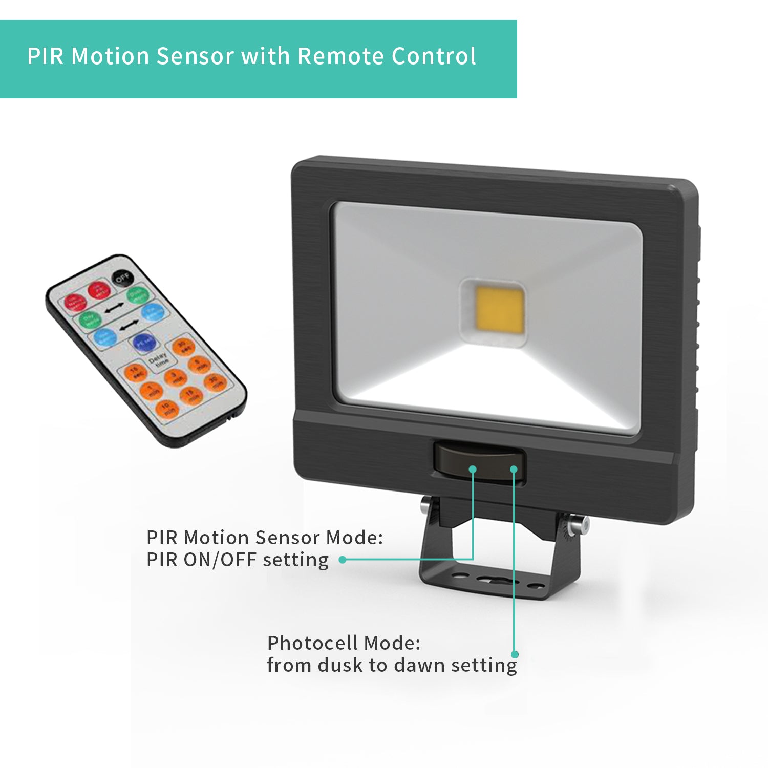 Small pir online floodlight